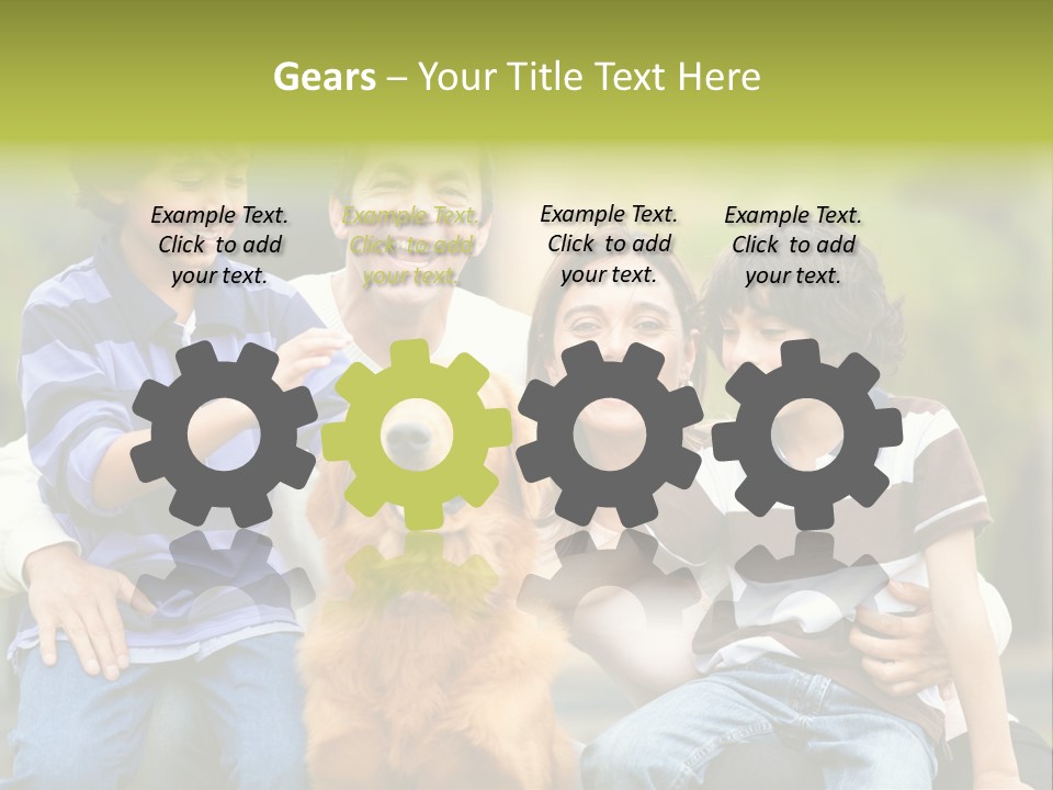 Cheerful Mother Casual PowerPoint Template