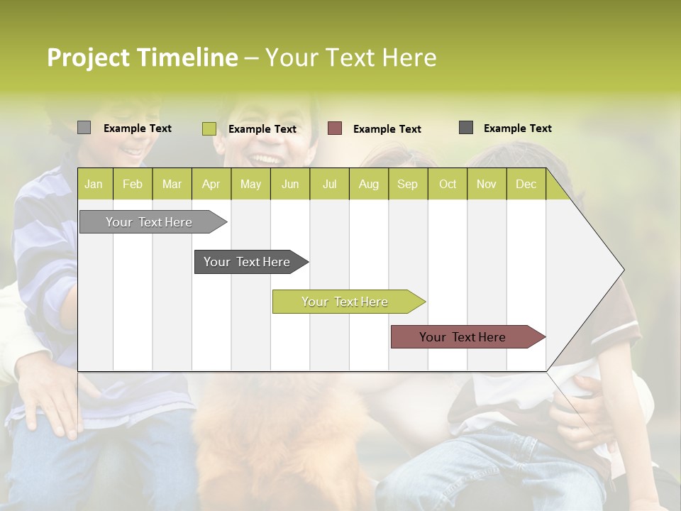 Cheerful Mother Casual PowerPoint Template