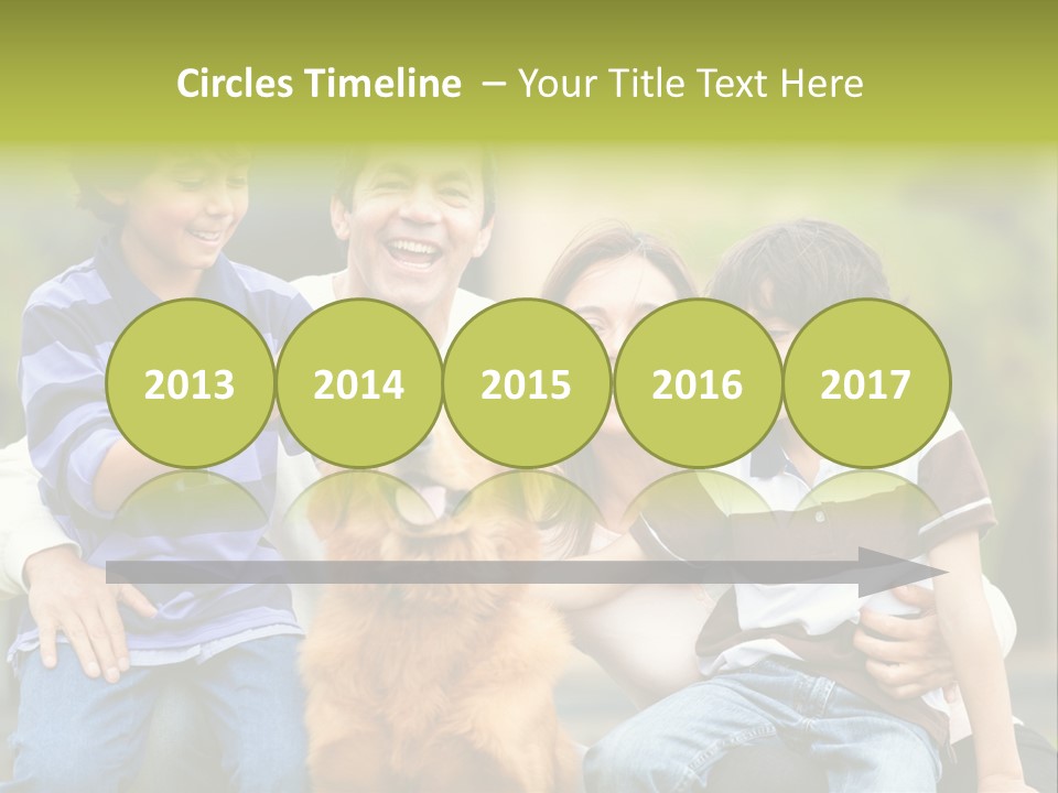 Cheerful Mother Casual PowerPoint Template