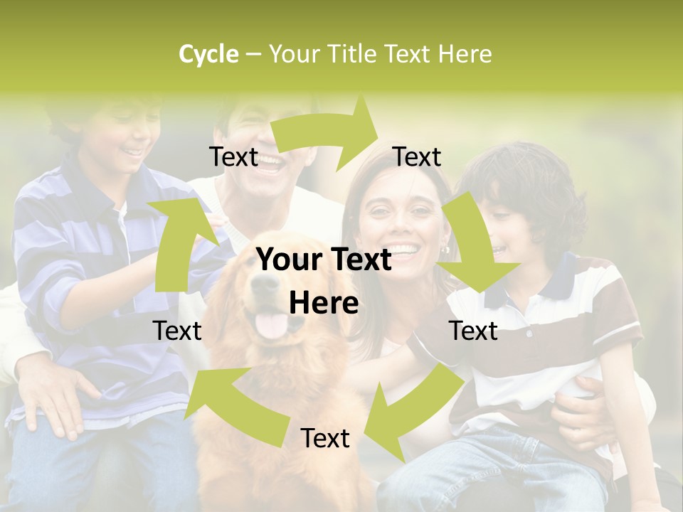 Cheerful Mother Casual PowerPoint Template