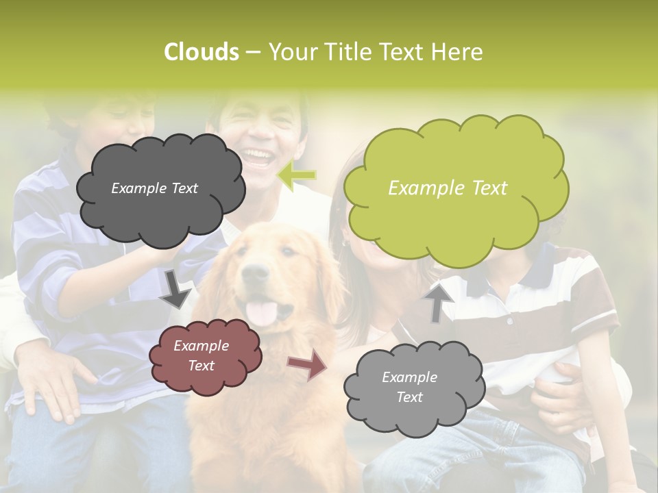 Cheerful Mother Casual PowerPoint Template