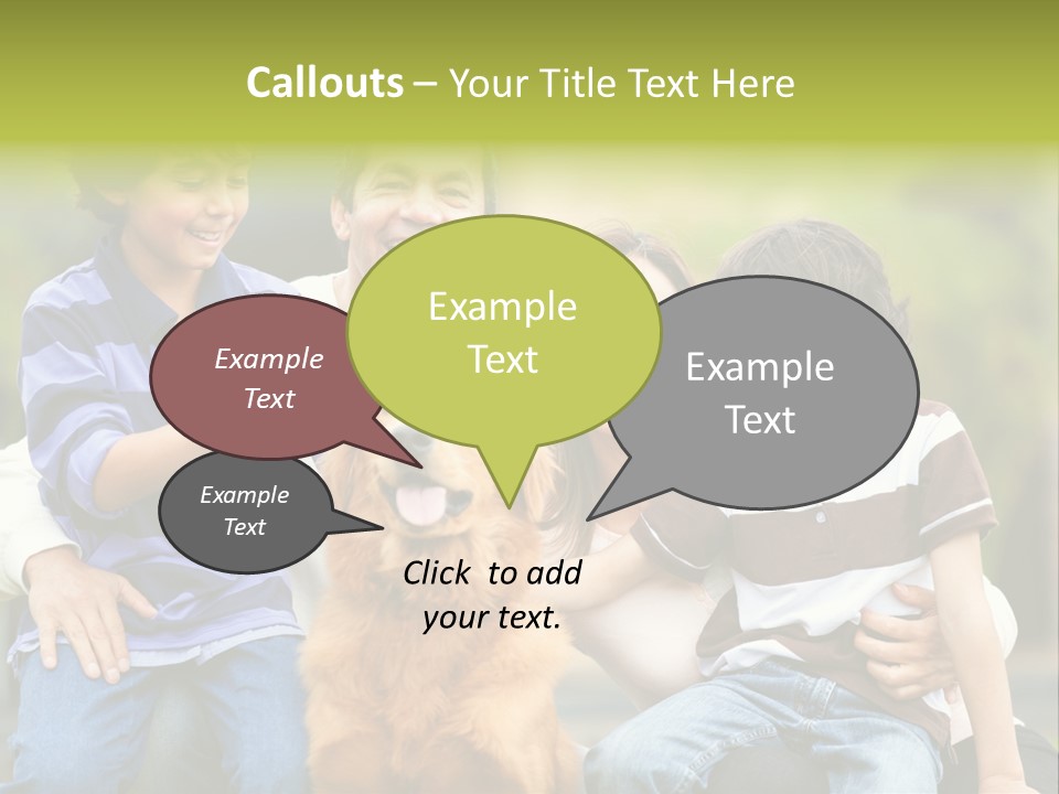 Cheerful Mother Casual PowerPoint Template