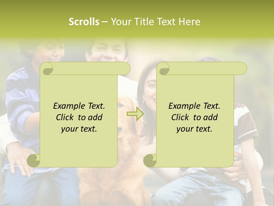 Cheerful Mother Casual PowerPoint Template