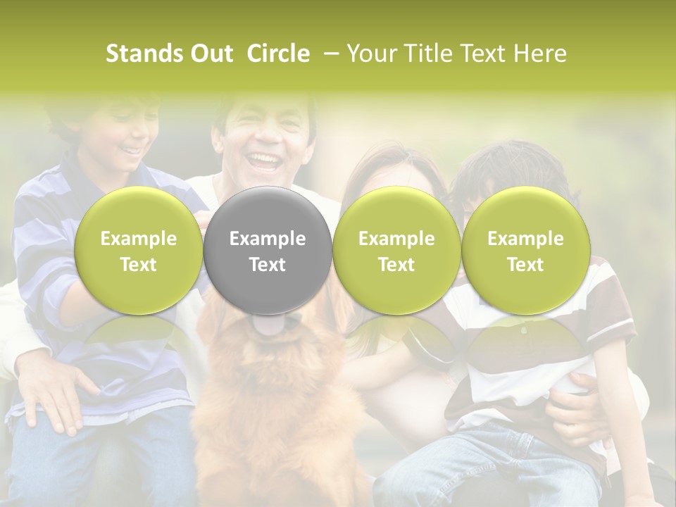 Cheerful Mother Casual PowerPoint Template