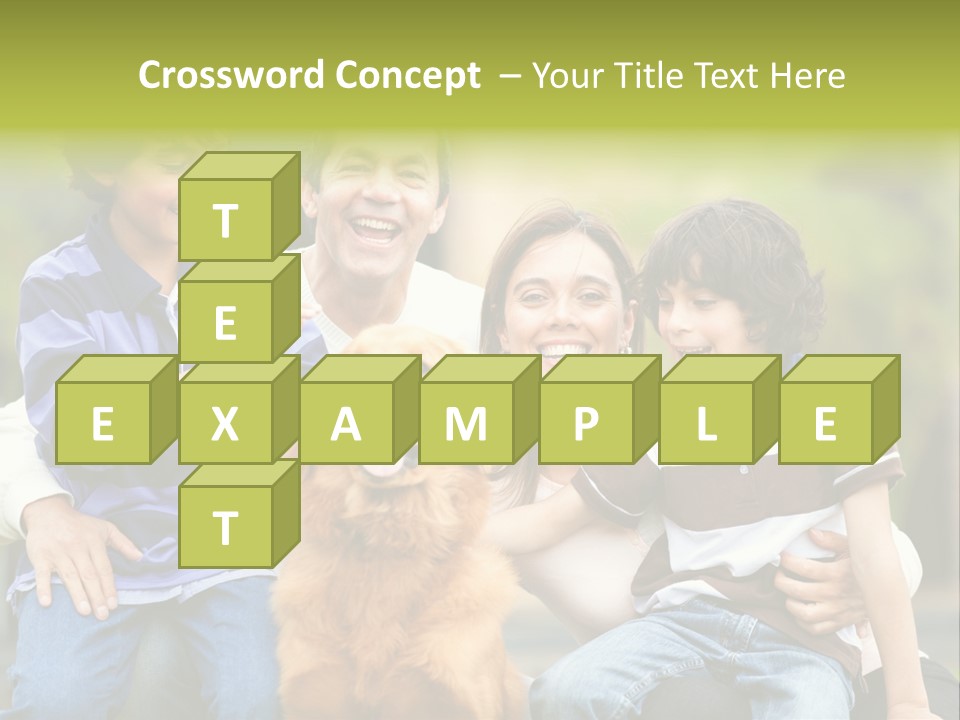 Cheerful Mother Casual PowerPoint Template