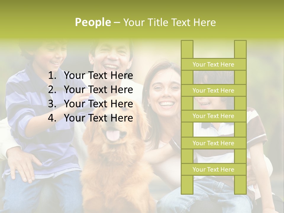 Cheerful Mother Casual PowerPoint Template