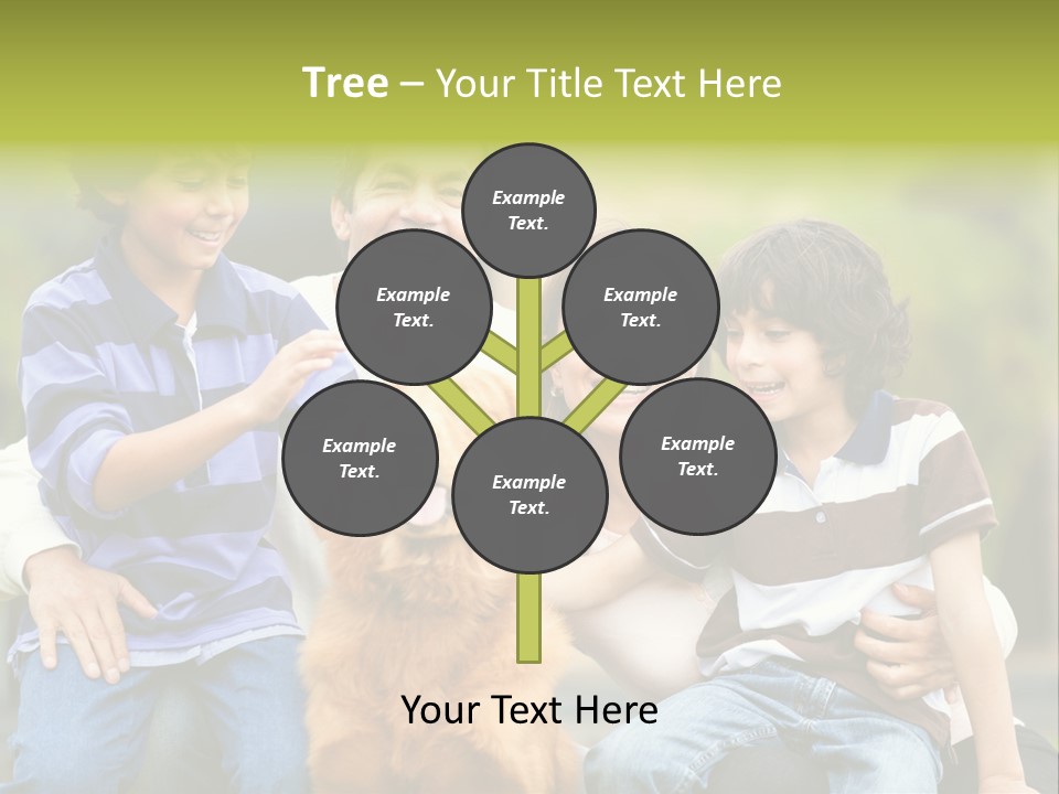 Cheerful Mother Casual PowerPoint Template