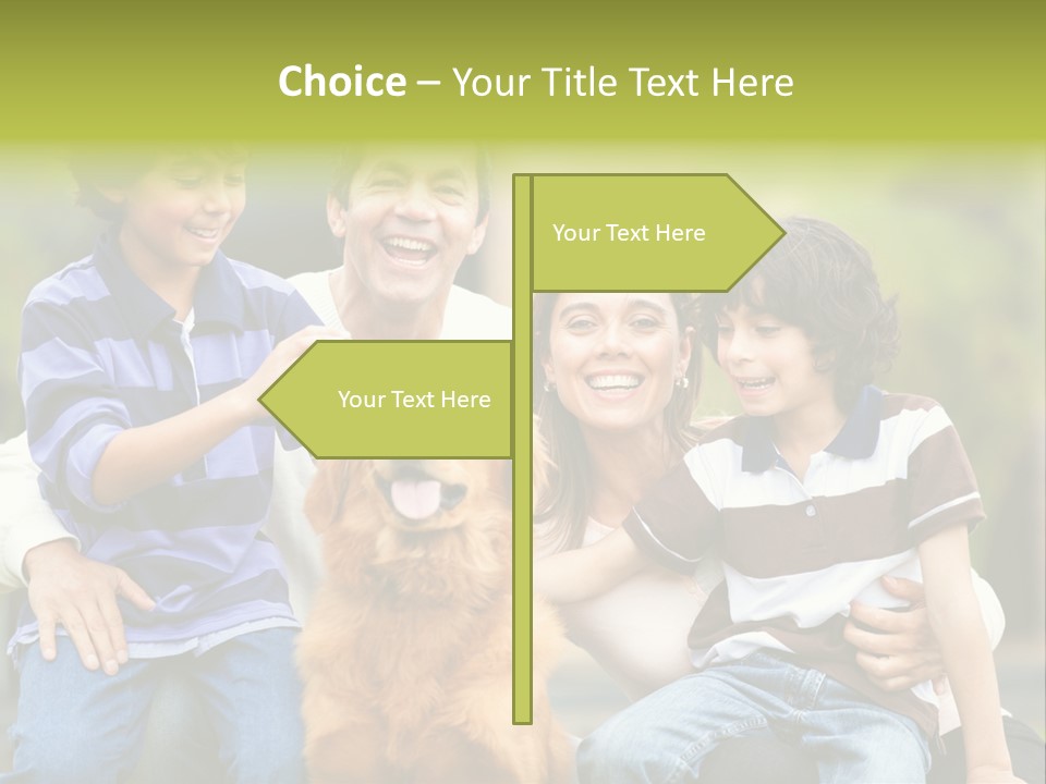 Cheerful Mother Casual PowerPoint Template