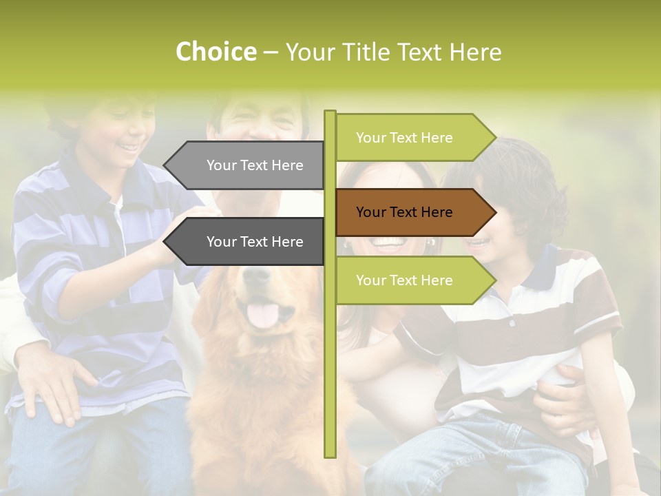 Cheerful Mother Casual PowerPoint Template