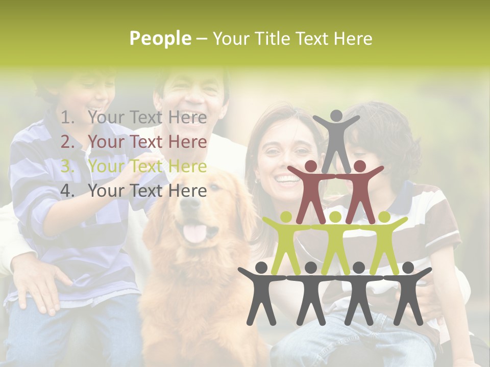 Cheerful Mother Casual PowerPoint Template