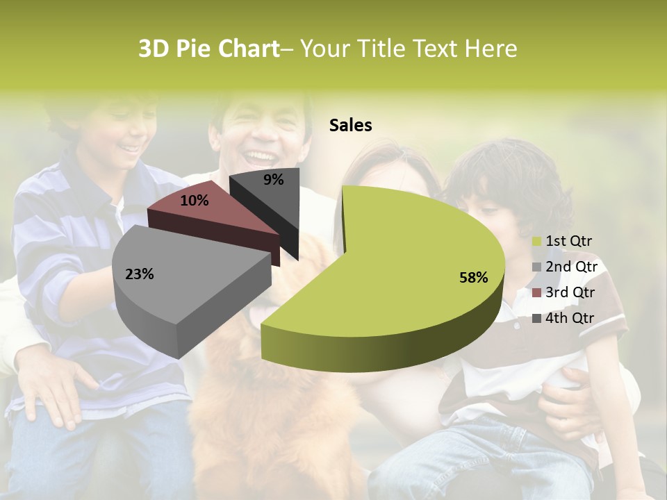 Cheerful Mother Casual PowerPoint Template