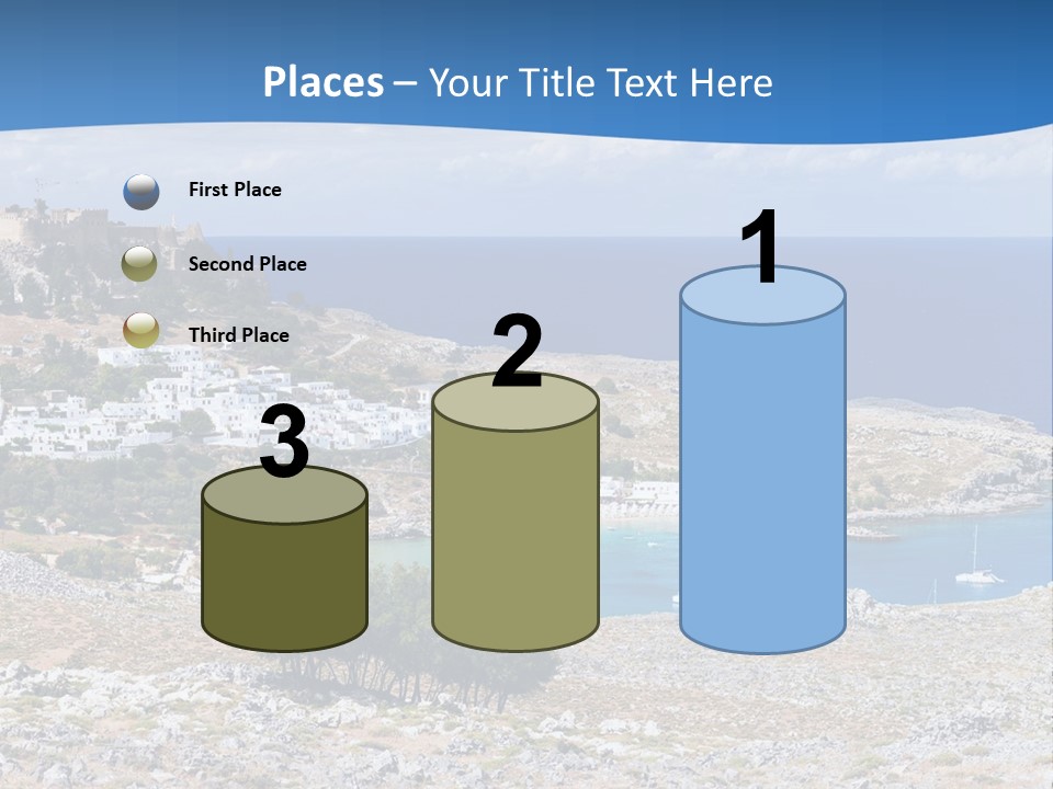 Outdoors Travel Destination Greece PowerPoint Template