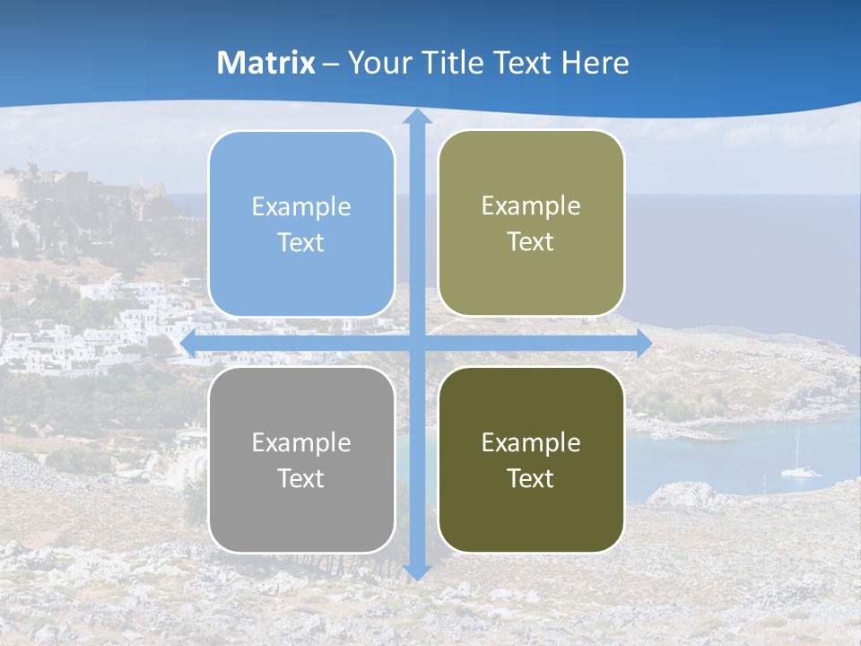 Outdoors Travel Destination Greece PowerPoint Template