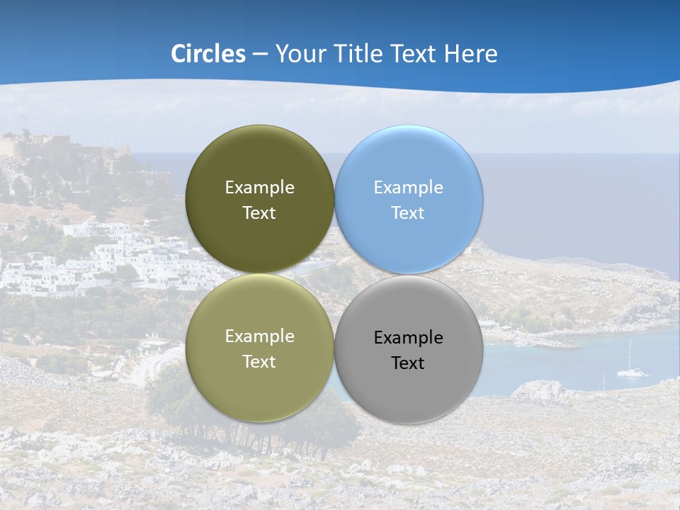 Outdoors Travel Destination Greece PowerPoint Template
