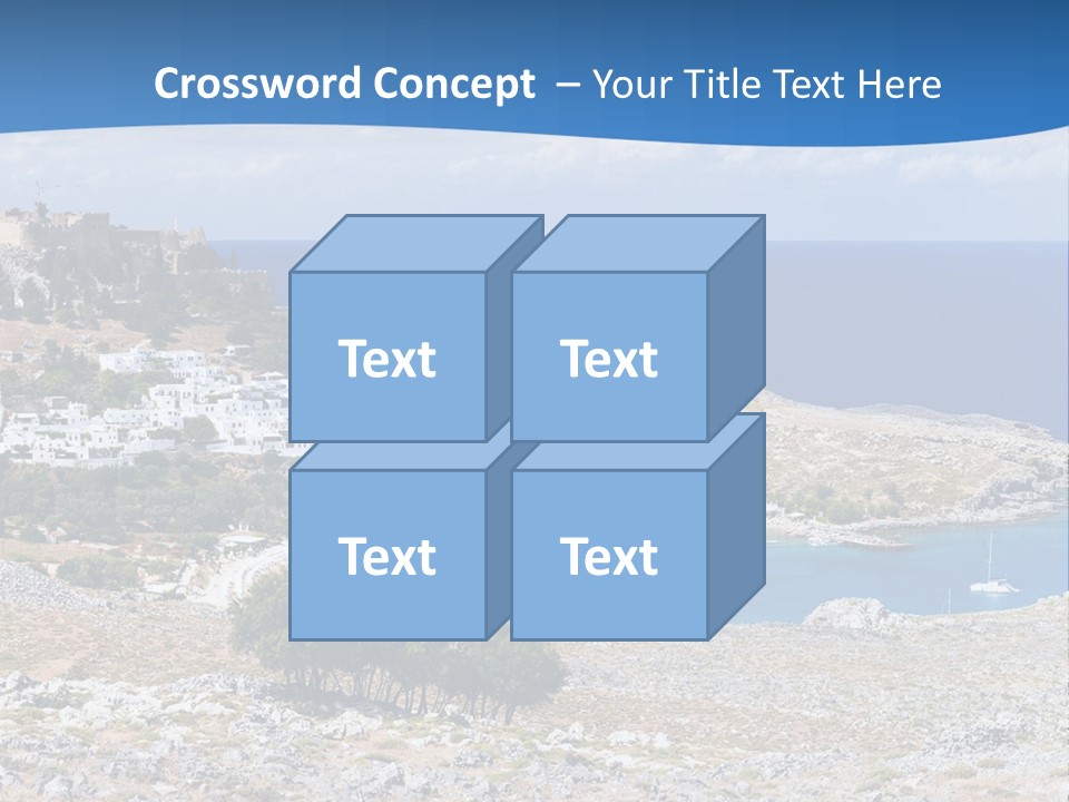 Outdoors Travel Destination Greece PowerPoint Template