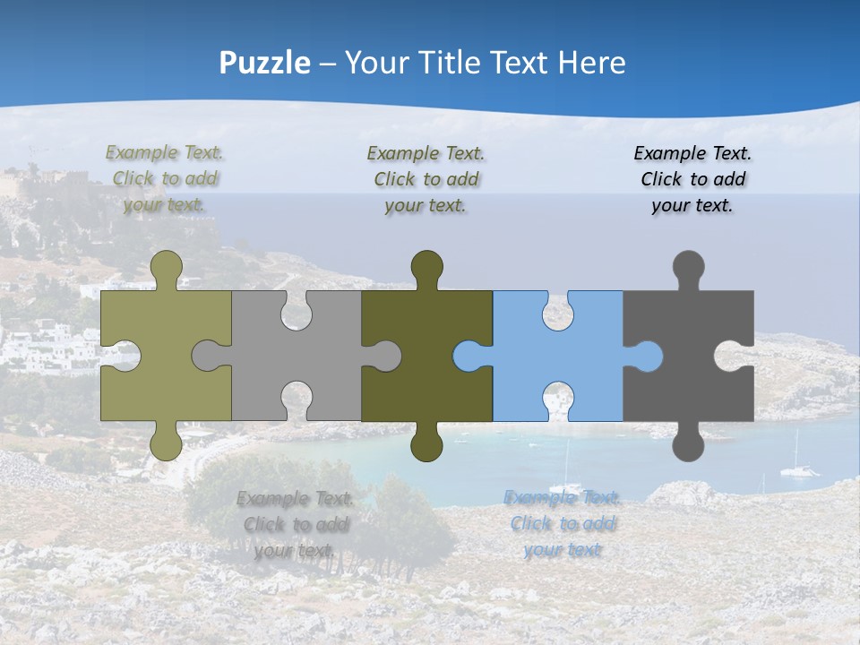 Outdoors Travel Destination Greece PowerPoint Template