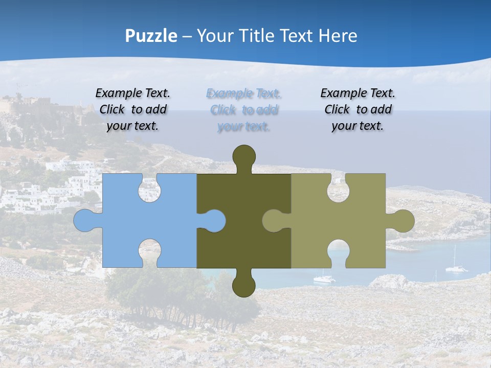 Outdoors Travel Destination Greece PowerPoint Template