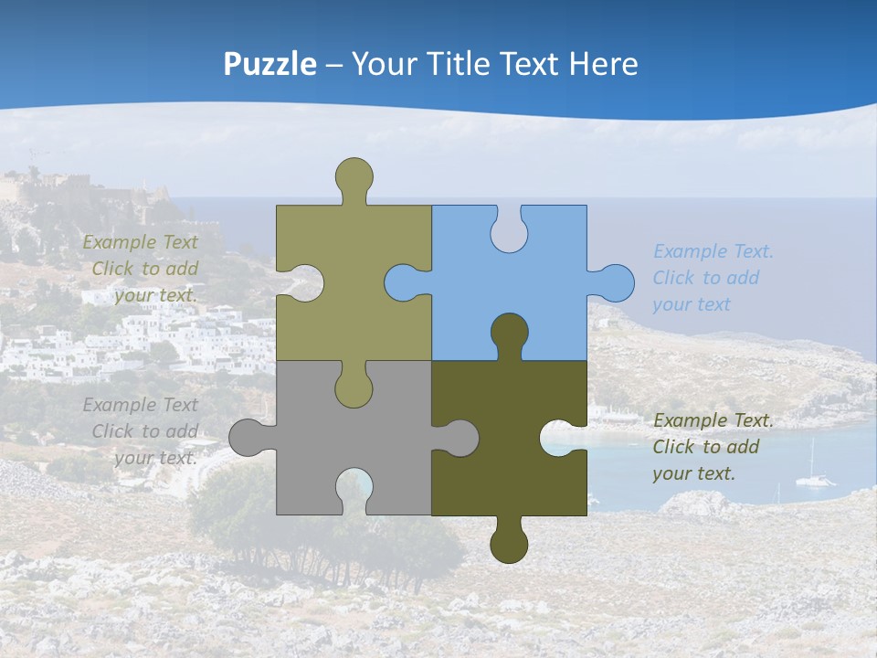 Outdoors Travel Destination Greece PowerPoint Template