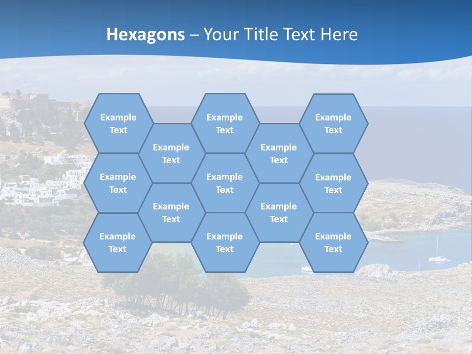 Outdoors Travel Destination Greece PowerPoint Template