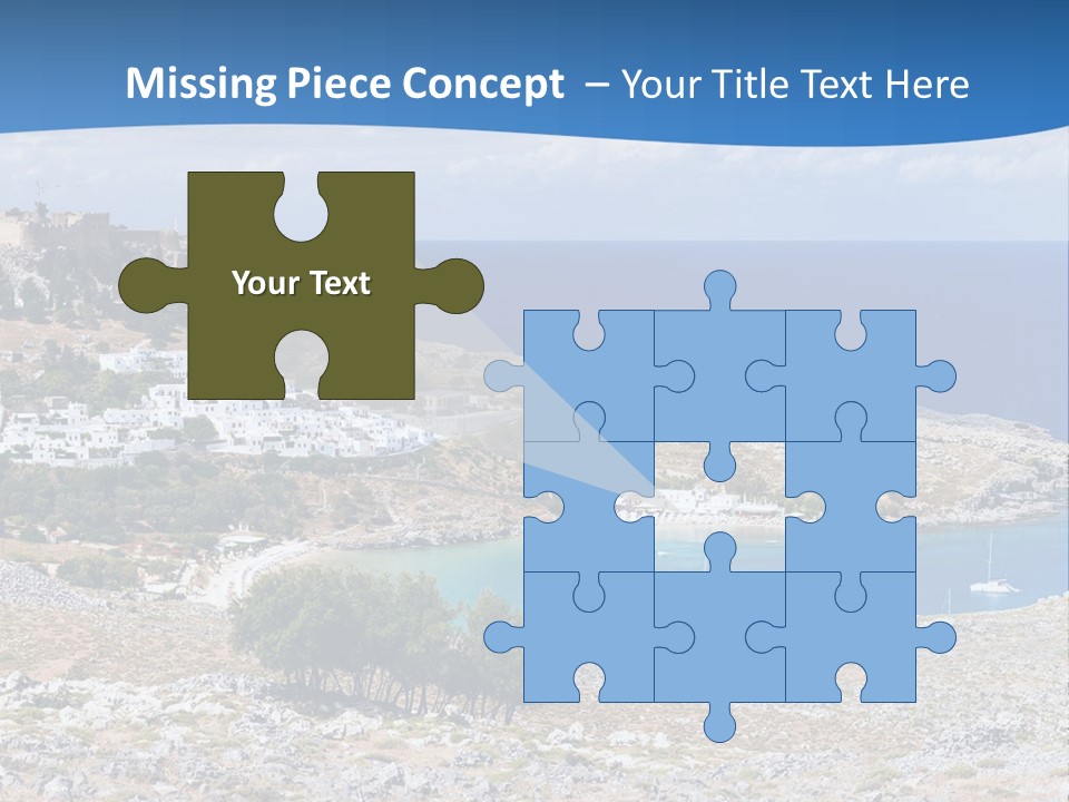 Outdoors Travel Destination Greece PowerPoint Template