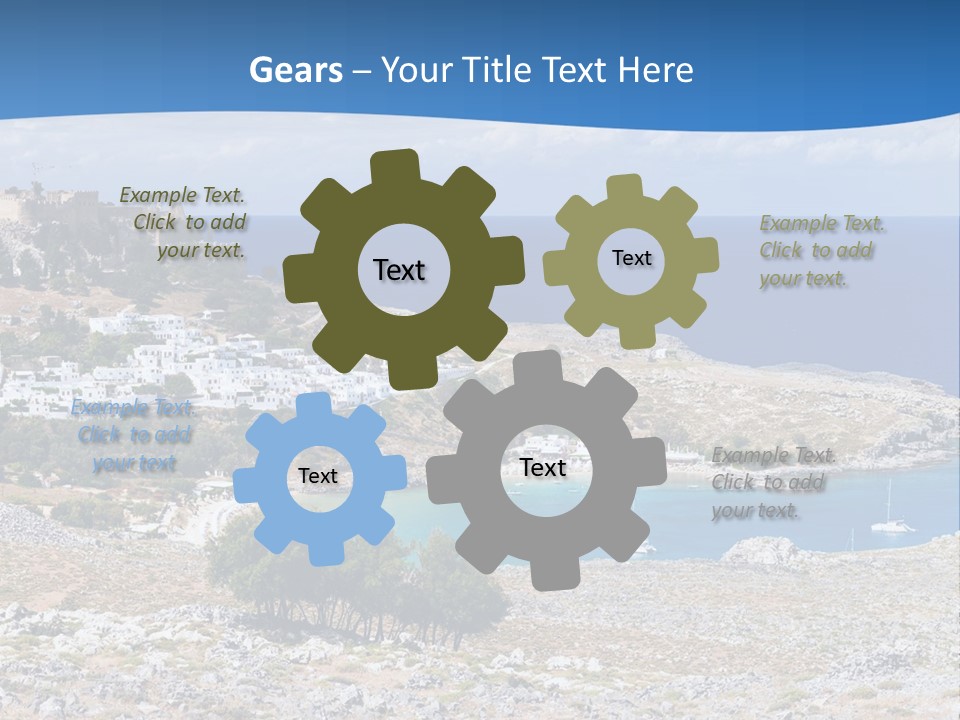 Outdoors Travel Destination Greece PowerPoint Template