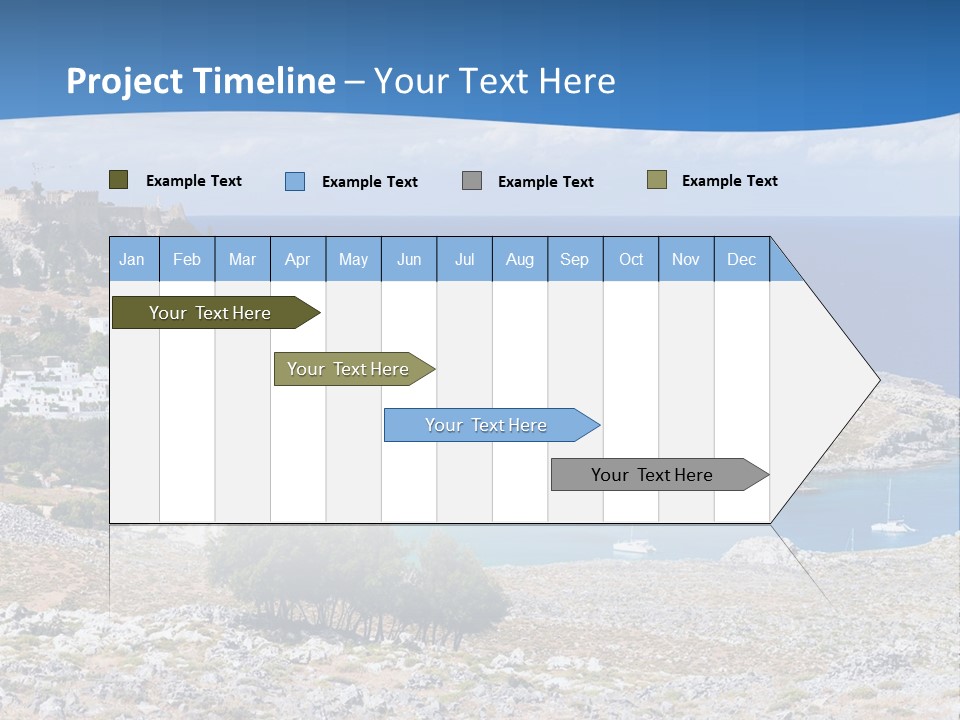 Outdoors Travel Destination Greece PowerPoint Template