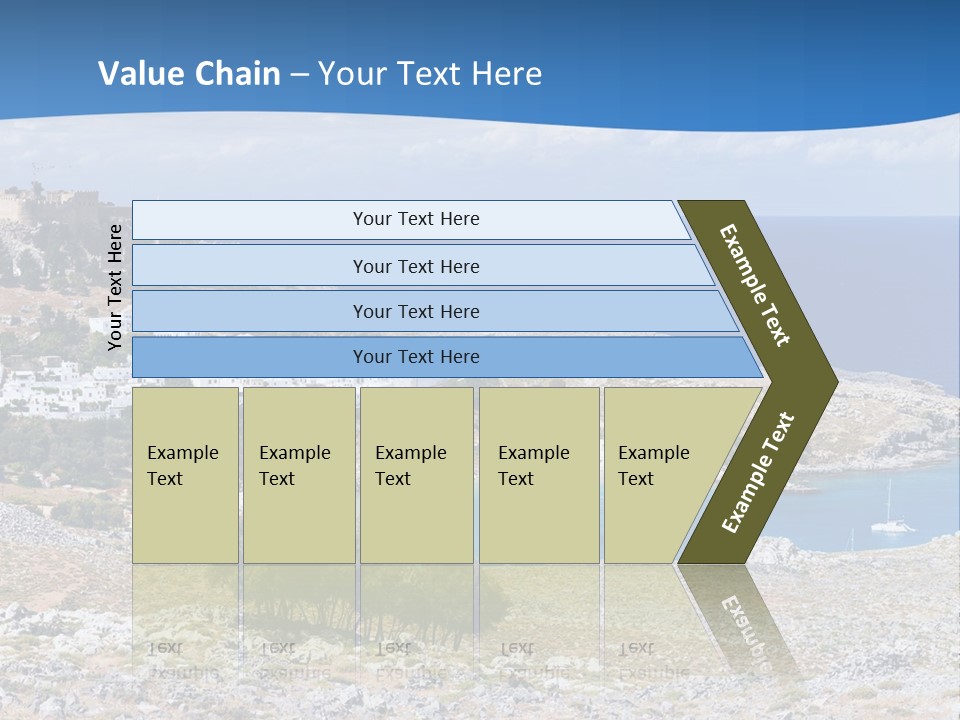 Outdoors Travel Destination Greece PowerPoint Template