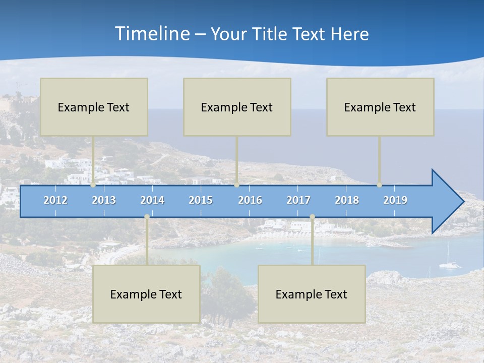 Outdoors Travel Destination Greece PowerPoint Template