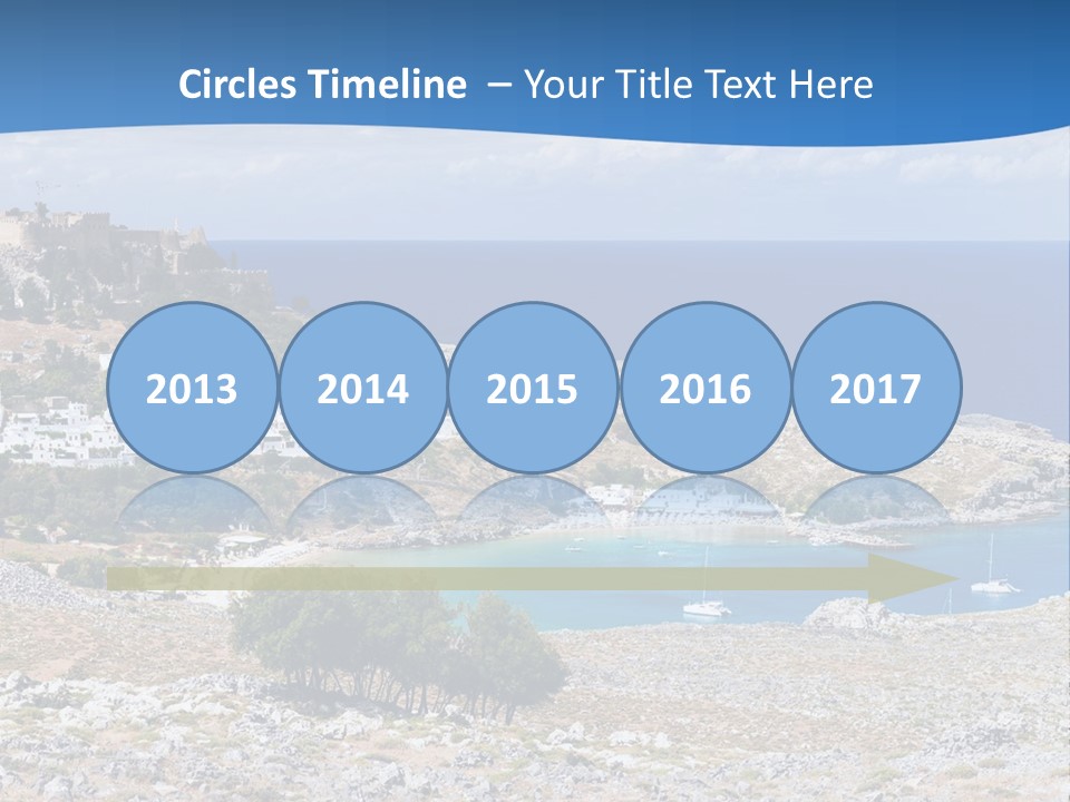 Outdoors Travel Destination Greece PowerPoint Template