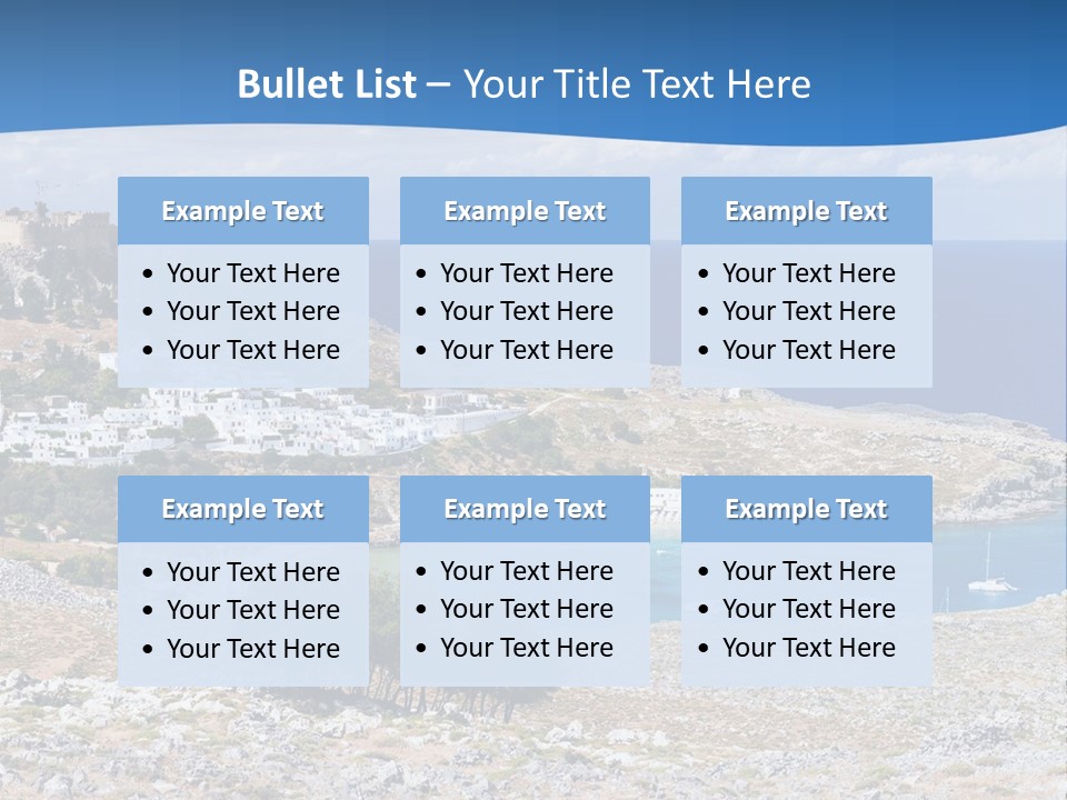 Outdoors Travel Destination Greece PowerPoint Template