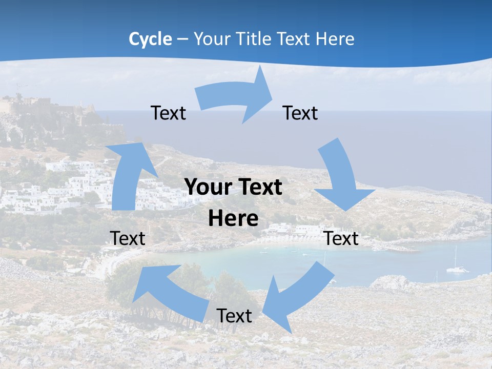 Outdoors Travel Destination Greece PowerPoint Template