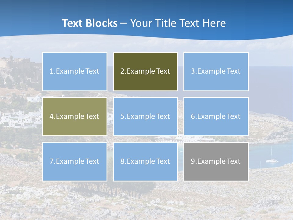 Outdoors Travel Destination Greece PowerPoint Template