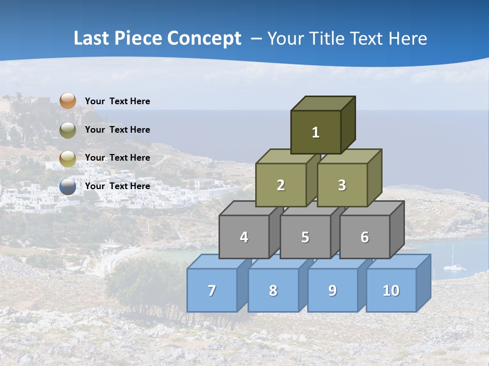 Outdoors Travel Destination Greece PowerPoint Template