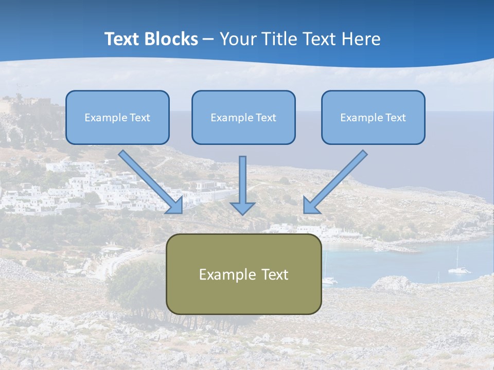 Outdoors Travel Destination Greece PowerPoint Template