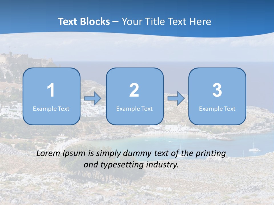 Outdoors Travel Destination Greece PowerPoint Template