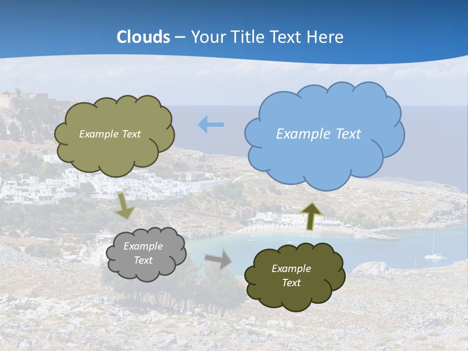 Outdoors Travel Destination Greece PowerPoint Template