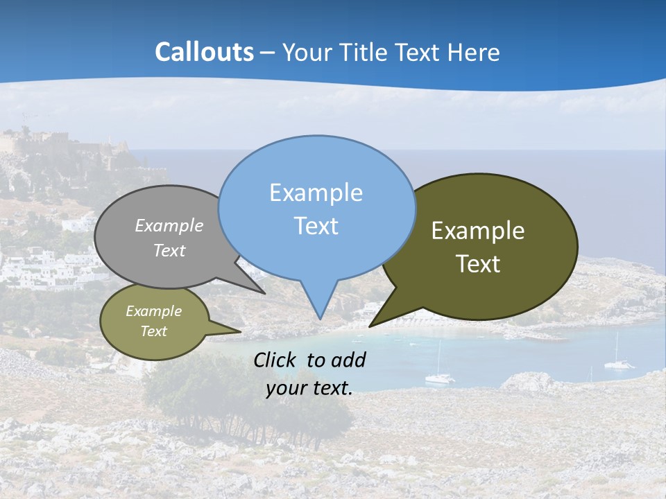 Outdoors Travel Destination Greece PowerPoint Template