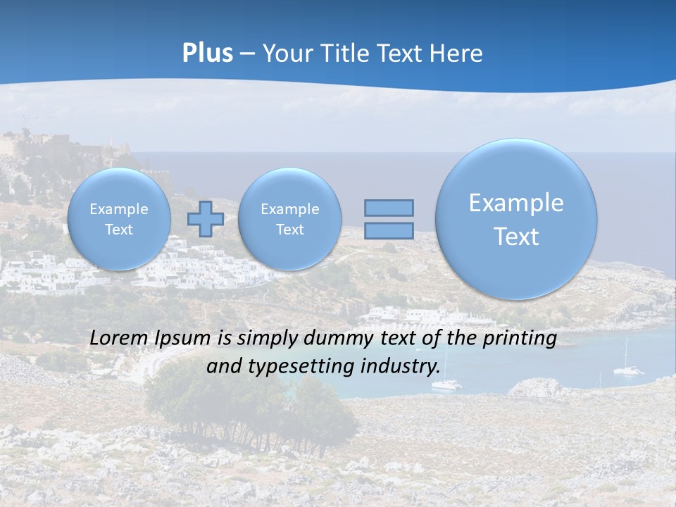 Outdoors Travel Destination Greece PowerPoint Template