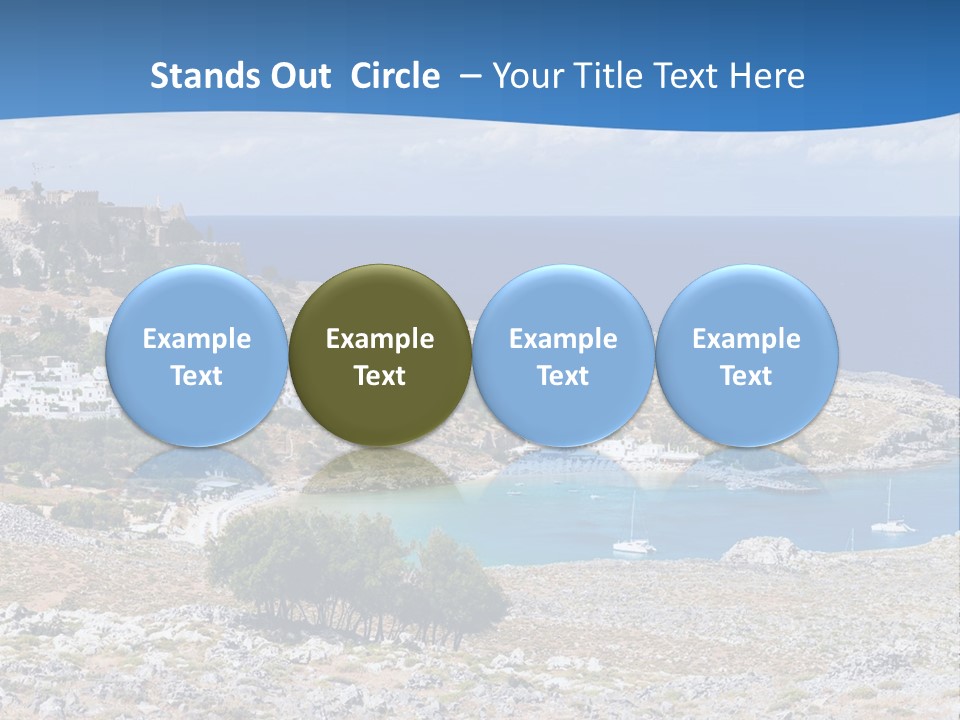 Outdoors Travel Destination Greece PowerPoint Template