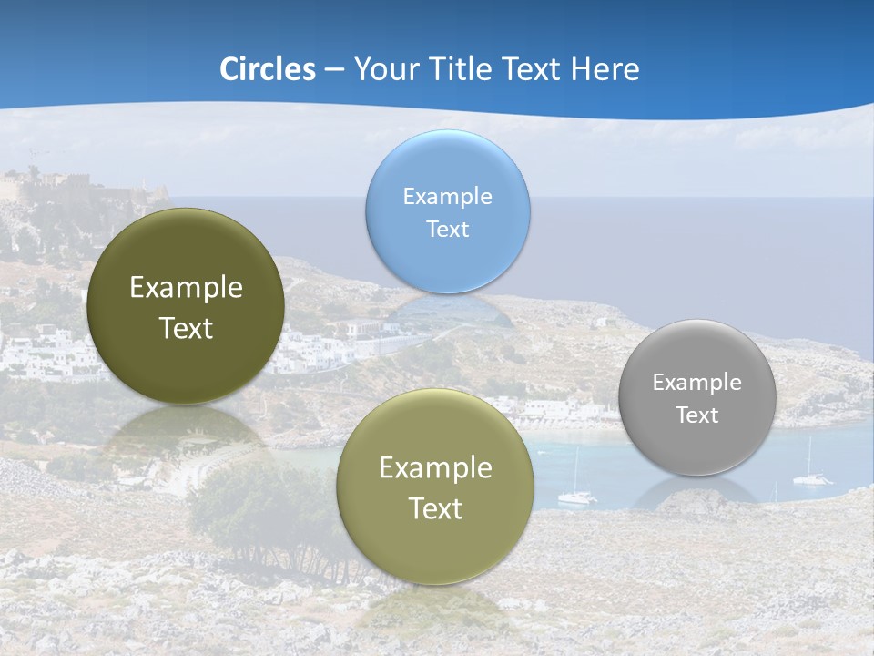 Outdoors Travel Destination Greece PowerPoint Template