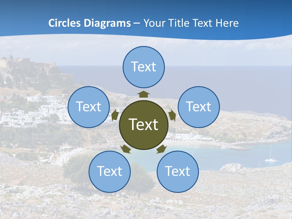 Outdoors Travel Destination Greece PowerPoint Template