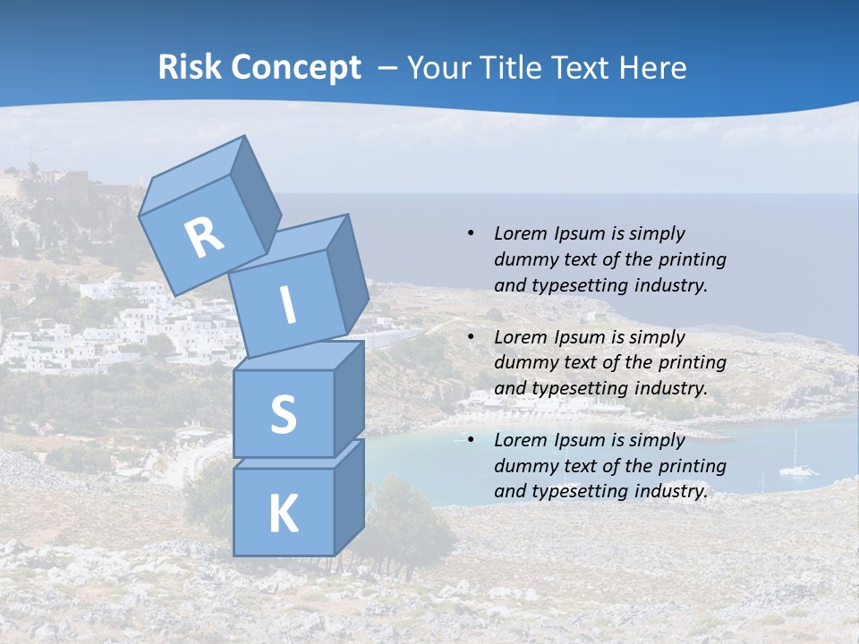 Outdoors Travel Destination Greece PowerPoint Template