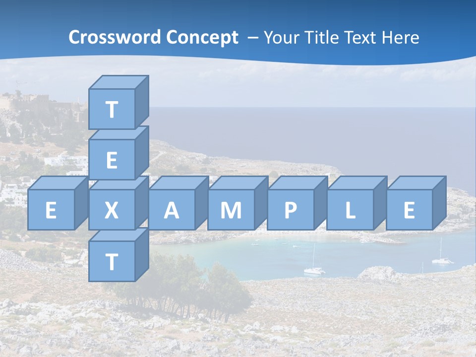 Outdoors Travel Destination Greece PowerPoint Template