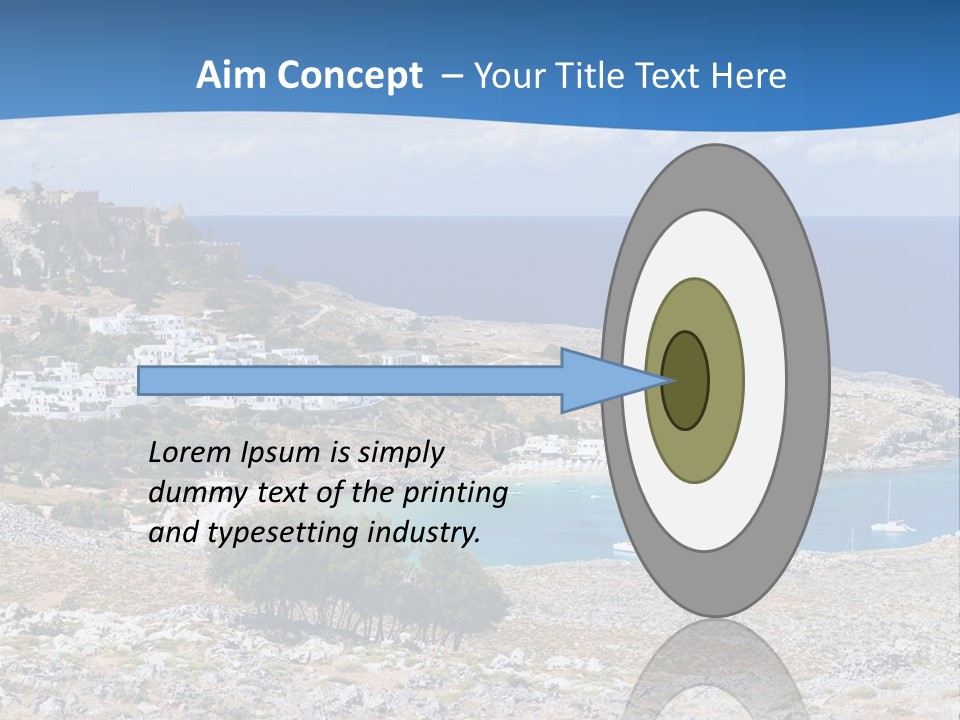 Outdoors Travel Destination Greece PowerPoint Template