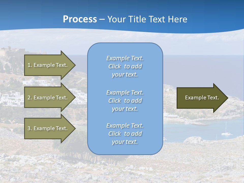 Outdoors Travel Destination Greece PowerPoint Template