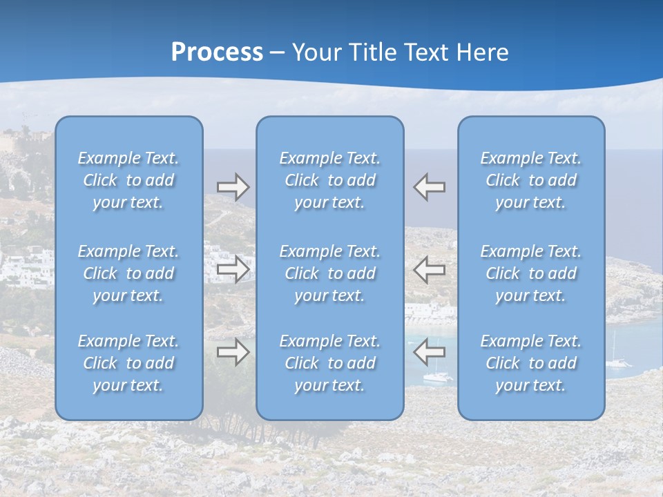 Outdoors Travel Destination Greece PowerPoint Template