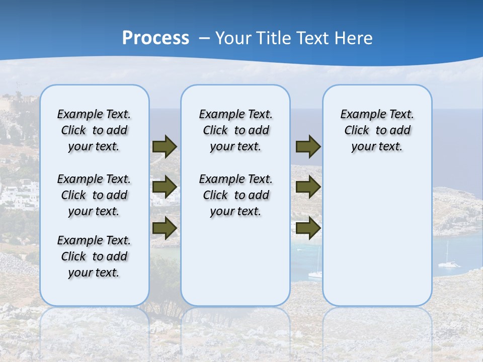 Outdoors Travel Destination Greece PowerPoint Template