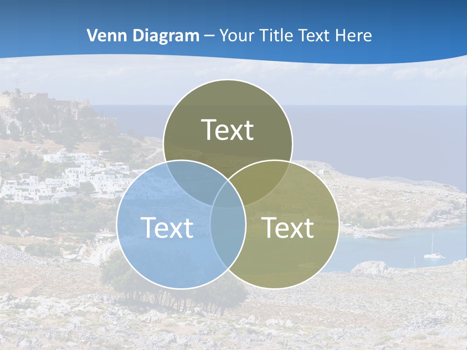 Outdoors Travel Destination Greece PowerPoint Template