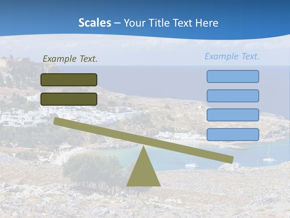 Outdoors Travel Destination Greece PowerPoint Template