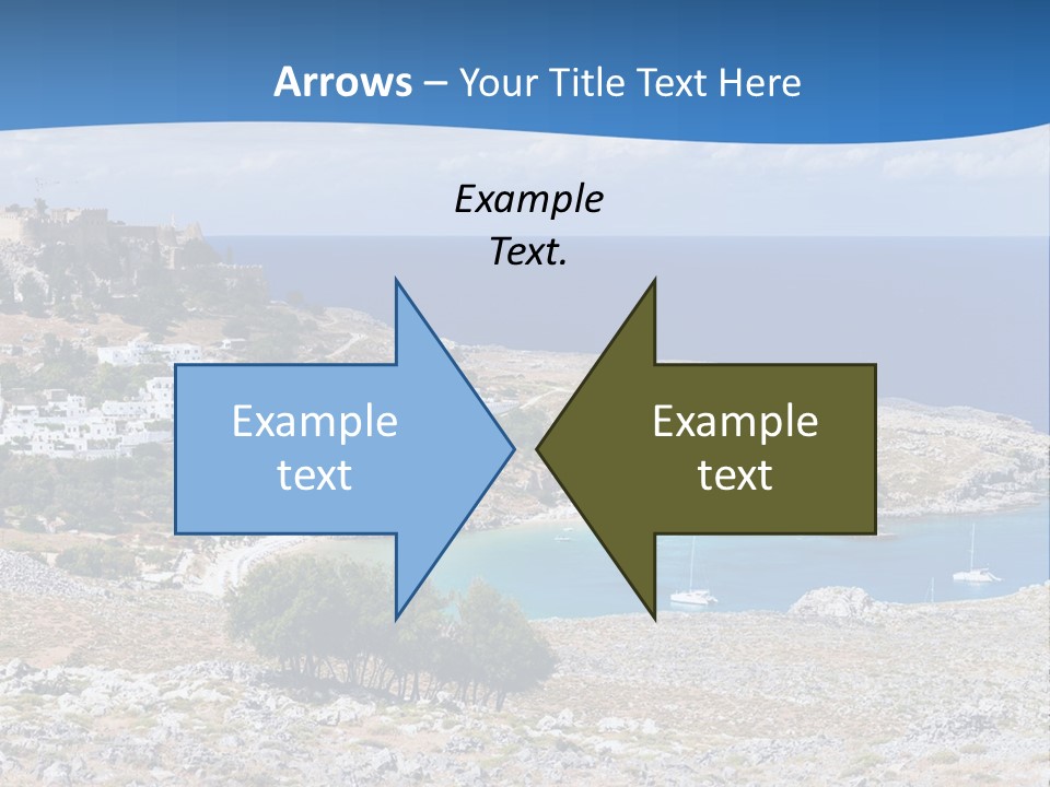 Outdoors Travel Destination Greece PowerPoint Template